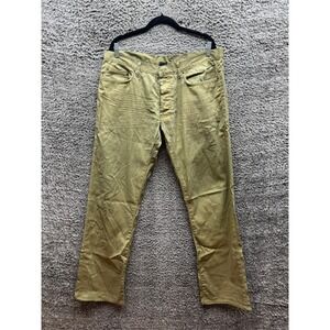 Dior Homme Spring Gold Coated Light Denim Button Fly Pants Mens Size 34